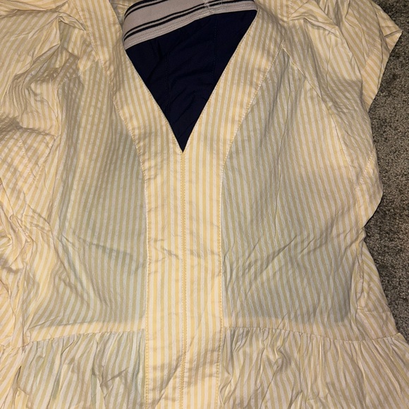 Vineyard Vines Yellow and White Striped Harbor Dress - Picture 3 of 3